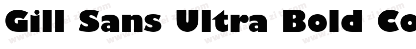 Gill Sans Ultra Bold Condensed字体转换